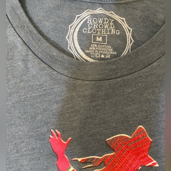 Rowdy Crowd Clothing Western T-Shirt /Medium - Picture 2 of 6